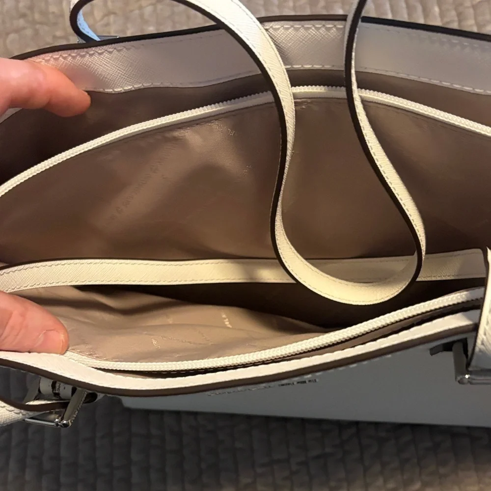 Michael Kors Cream Leather Tote